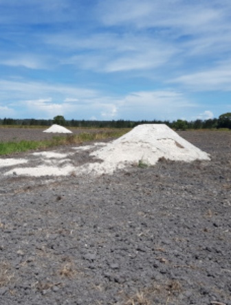 Gypsum Spreading for breaking down clay soils